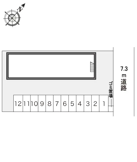 ★手数料０円★函館市港町３丁目　月極駐車場（LP）